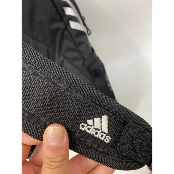 Adidas Black Silver Estadio Backpack Bookbag NEW - Picture 9 of 14
